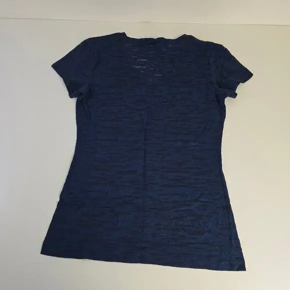 NFL Team Apparel Chargers Blue Black Sheer Burnout T-shirt size Small - Picture 4 of 6